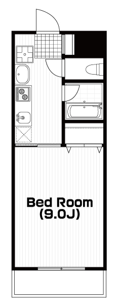 西八王子駅の賃貸 60,000円 間取り図