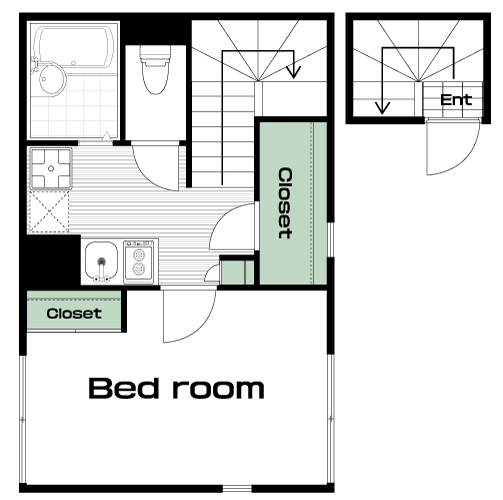 片倉駅の賃貸 60,000円 間取り図