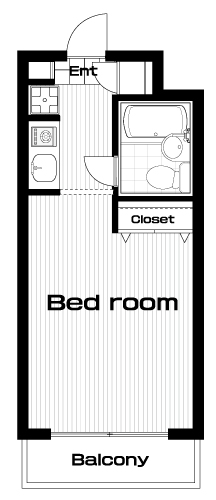 日吉駅の賃貸 45,000円 間取り図