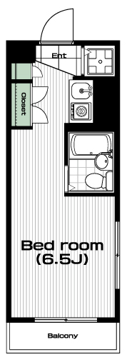 和田町駅の賃貸 30,000円 間取り図