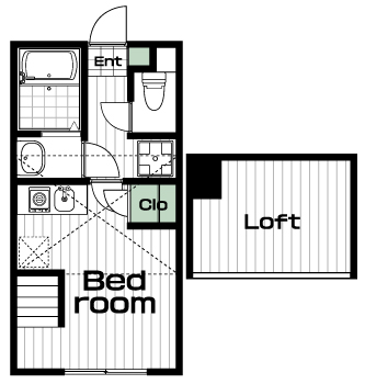 星川駅の賃貸 64,000円 間取り図