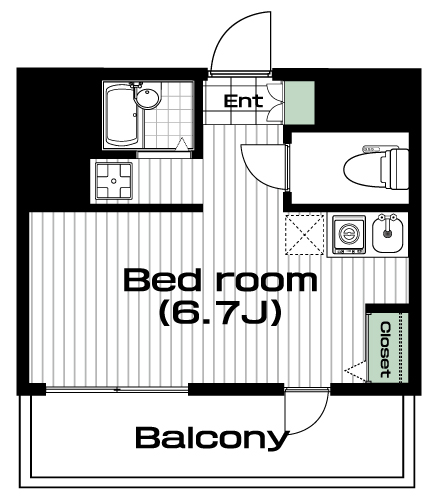 下北沢駅の賃貸 85,000円 間取り図