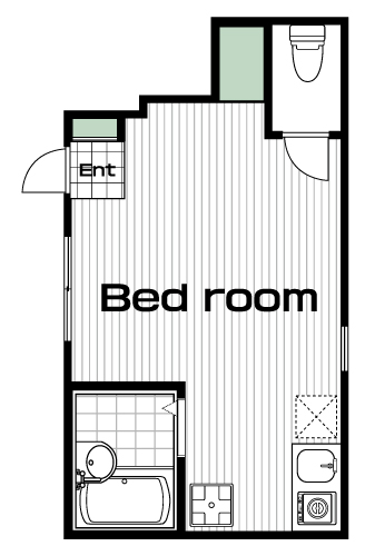 武蔵関駅の賃貸 57,000円 間取り図