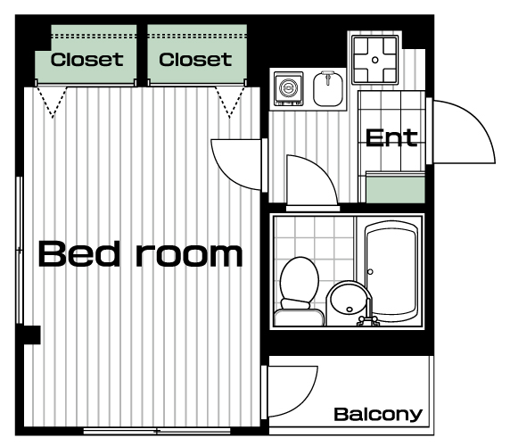 高円寺駅の賃貸 74,000円 間取り図