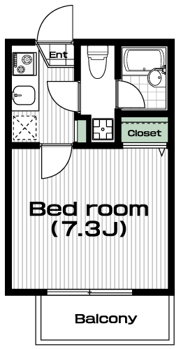 武蔵境駅の賃貸 66,000円 間取り図