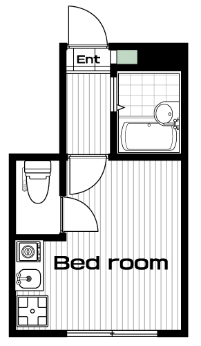 桜上水駅の賃貸 63,000円 間取り図