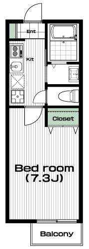 宮崎台駅の賃貸 54,500円 間取り図