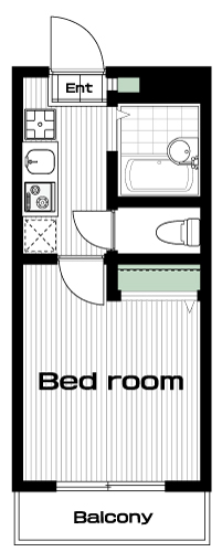 中井駅の賃貸 73,000円 間取り図