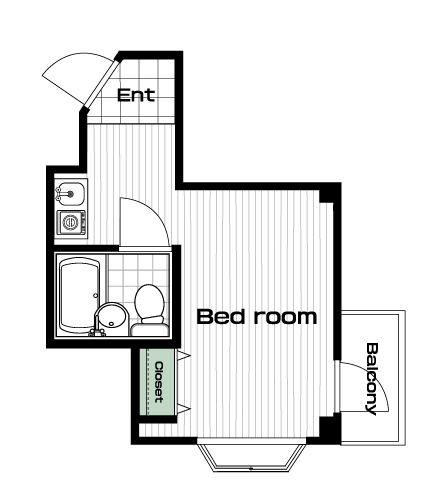三軒茶屋駅の賃貸 63,000円 間取り図
