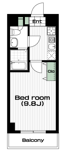 向ヶ丘遊園駅の賃貸 70,000円 間取り図