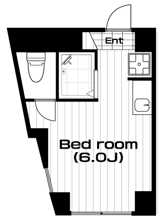 生田駅の賃貸 41,000円 間取り図