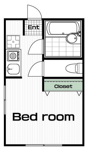 田無駅の賃貸 53,000円 間取り図