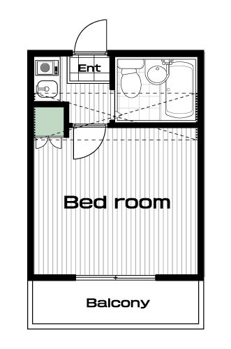白山駅の賃貸 64,000円 間取り図