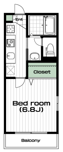 玉川学園前駅の賃貸 67,000円 間取り図