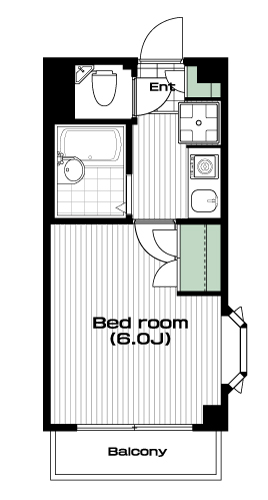 東長崎駅の賃貸 63,000円 間取り図