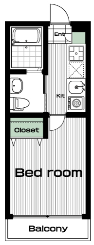 三ツ沢下町駅の賃貸 63,000円 間取り図