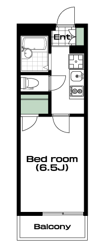川越駅の賃貸 53,000円 間取り図