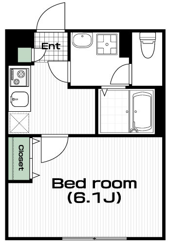 西武柳沢駅の賃貸 71,000円 間取り図
