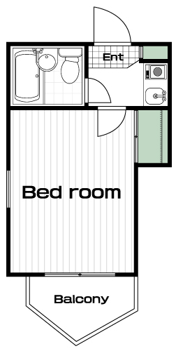 恋ヶ窪駅の賃貸 35,000円 間取り図