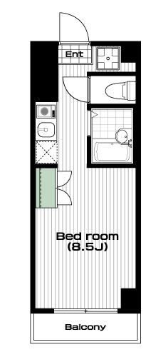 錦糸町駅の賃貸 77,500円 間取り図