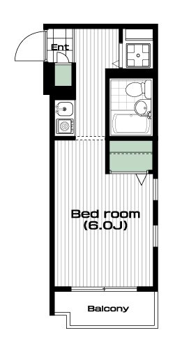 蓮根駅の賃貸 55,000円 間取り図