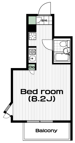 日吉駅の賃貸 54,000円 間取り図