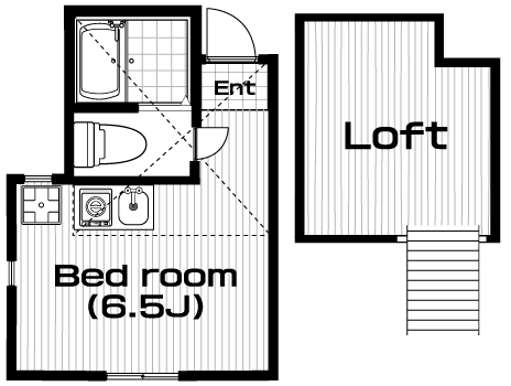 白楽駅の賃貸 63,000円 間取り図