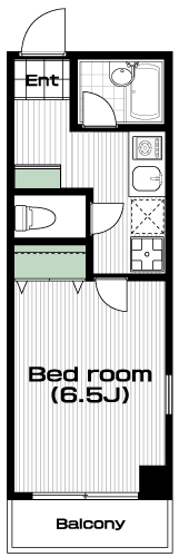 高円寺駅の賃貸 84,000円 間取り図