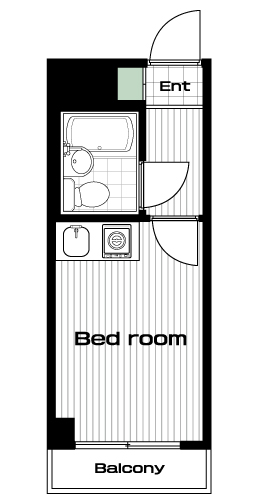 亀有駅の賃貸 48,000円 間取り図
