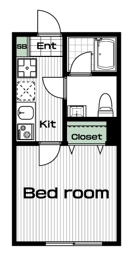 鷺沼駅の賃貸 66,000円 間取り図