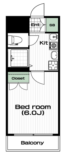 向ヶ丘遊園駅の賃貸 63,000円 間取り図