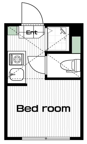 野方駅の賃貸 62,000円 間取り図