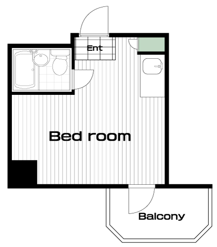 初台駅の賃貸 48,000円 間取り図