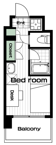 元住吉駅の賃貸 69,000円 間取り図
