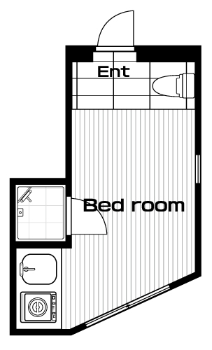 早稲田駅の賃貸 56,000円 間取り図