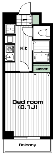 祖師ヶ谷大蔵駅の賃貸 83,000円 間取り図