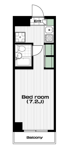 平和台駅の賃貸 60,000円 間取り図