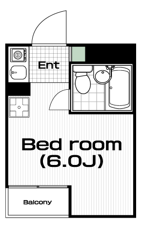 久米川駅の賃貸 31,000円 間取り図
