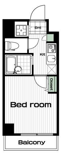 溝の口駅の賃貸 79,400円 間取り図