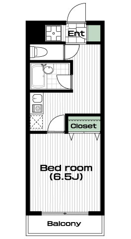 相模大野駅の賃貸 55,000円 間取り図