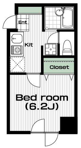 溝の口駅の賃貸 80,000円 間取り図