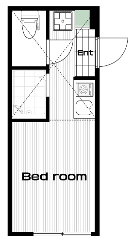 阿佐ヶ谷駅の賃貸 63,000円 間取り図