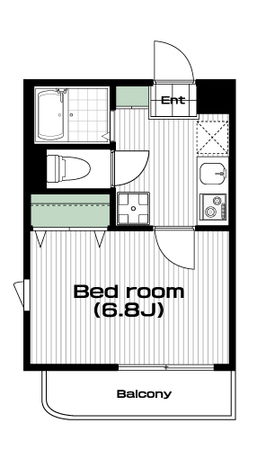 南与野駅の賃貸 52,000円 間取り図