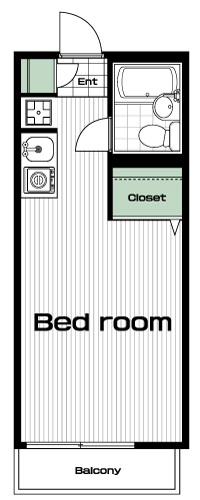 生田駅の賃貸 36,000円 間取り図