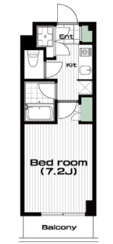 二子玉川駅の賃貸 70,000円 間取り図