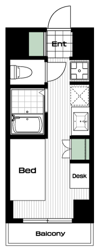 高円寺駅の賃貸 73,500円 間取り図
