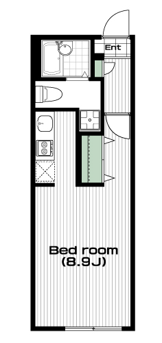 地下鉄赤塚駅の賃貸 64,500円 間取り図