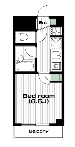 白山駅の賃貸 75,000円 間取り図