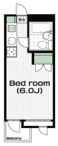 国分寺駅の賃貸 43,000円 間取り図