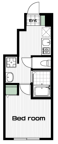 西八王子駅の賃貸 56,000円 間取り図